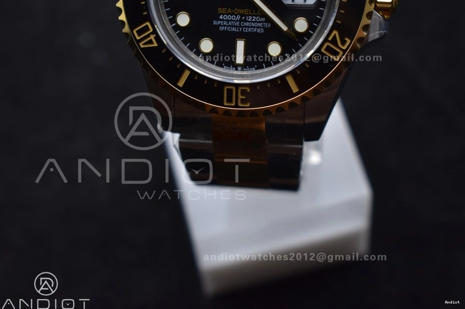 A2824 YG Tone SS Best Edition Black SS 126603 Bracelet Sea-Dweller Two V3 GMF on YG Dial 0128